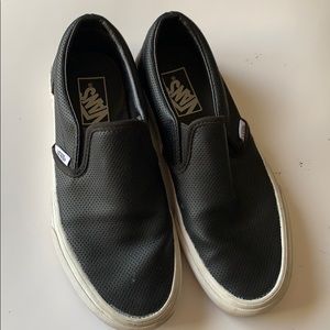 Vans Slip On Leather Perf Skate Shoe